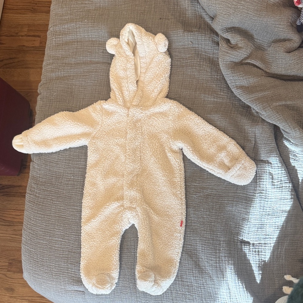 Magnetic Me Cream Fleece Kids Footie